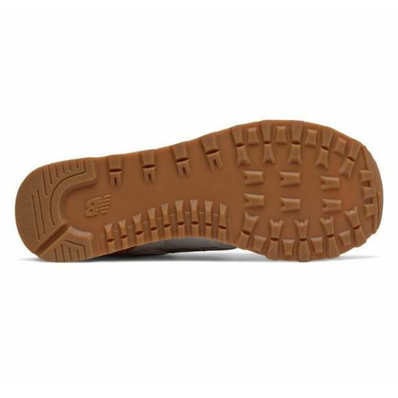 NEW Size 12 Womens New Balance 574 Classic Grey Red Sneakers  logo WL574BCZ - Picture 4 of 4